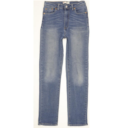 Levi's Ribcage Kids Blue Straight Slim Stretch Jeans W26 L30