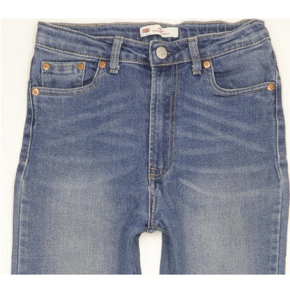 Levi's Ribcage Kids Blue Straight Slim Stretch Jeans W26 L30