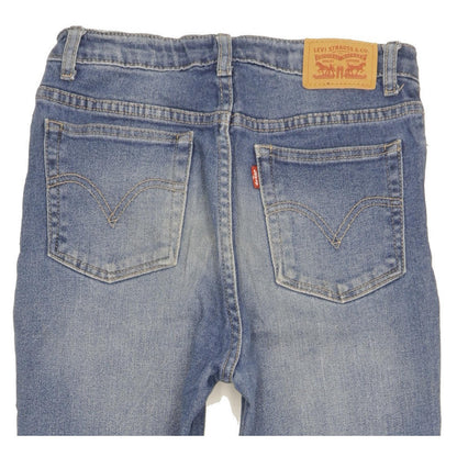Levi's Ribcage Kids Blue Straight Slim Stretch Jeans W26 L30