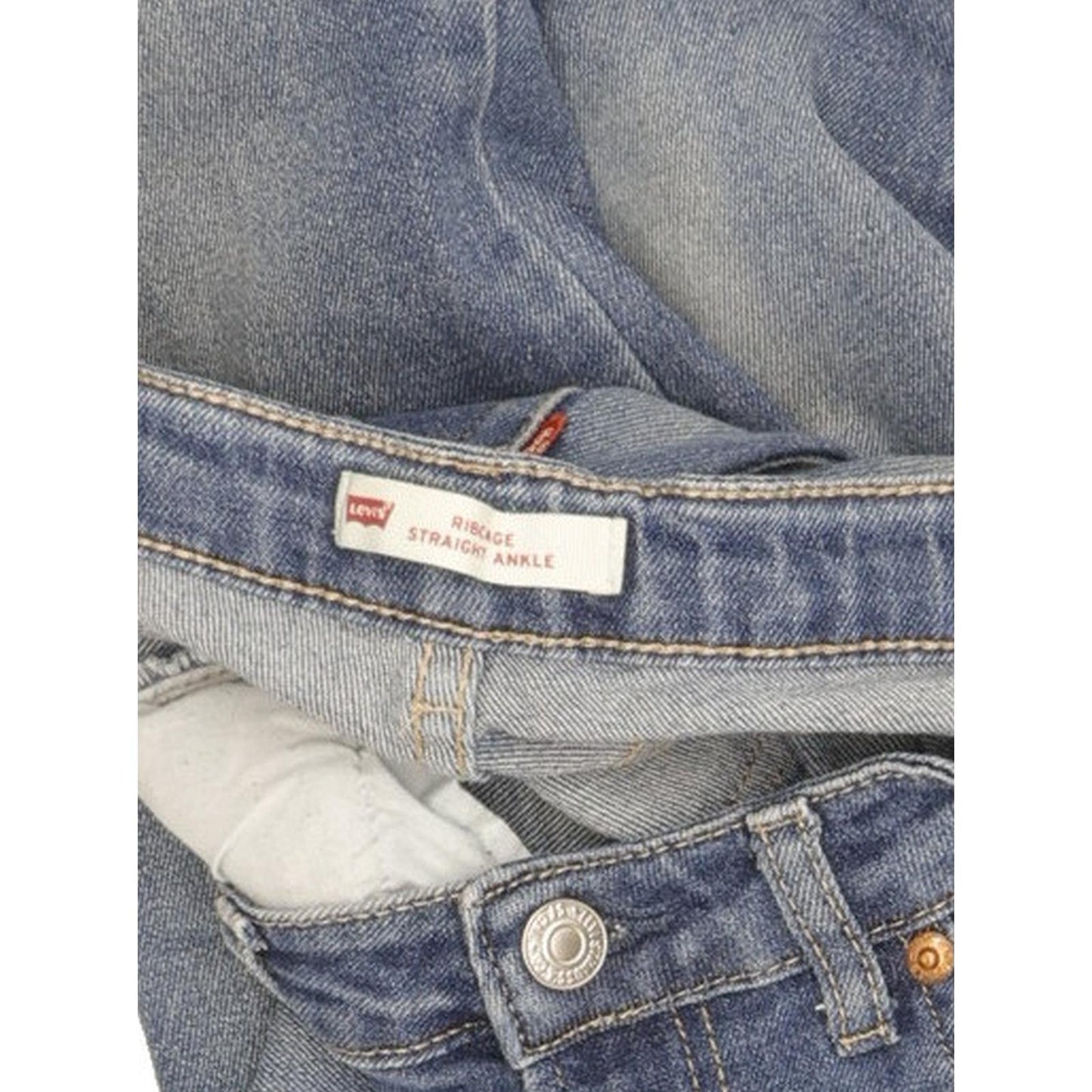 Levi's Ribcage Kids Blue Straight Slim Stretch Jeans W26 L30