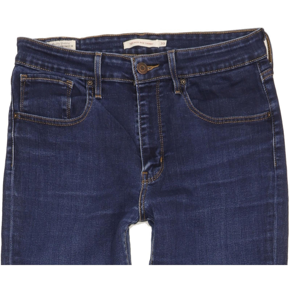 Levi's 721 Women Blue Skinny Slim Stretch Jeans W30 L32