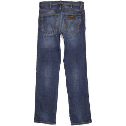 Wrangler Arizona Men Blue Straight Regular Stretch Jeans W32 L33