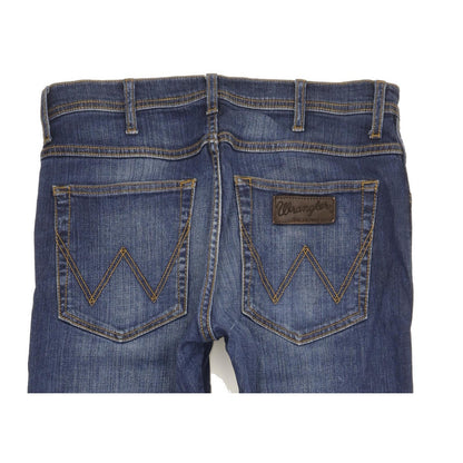 Wrangler Arizona Men Blue Straight Regular Stretch Jeans W32 L33