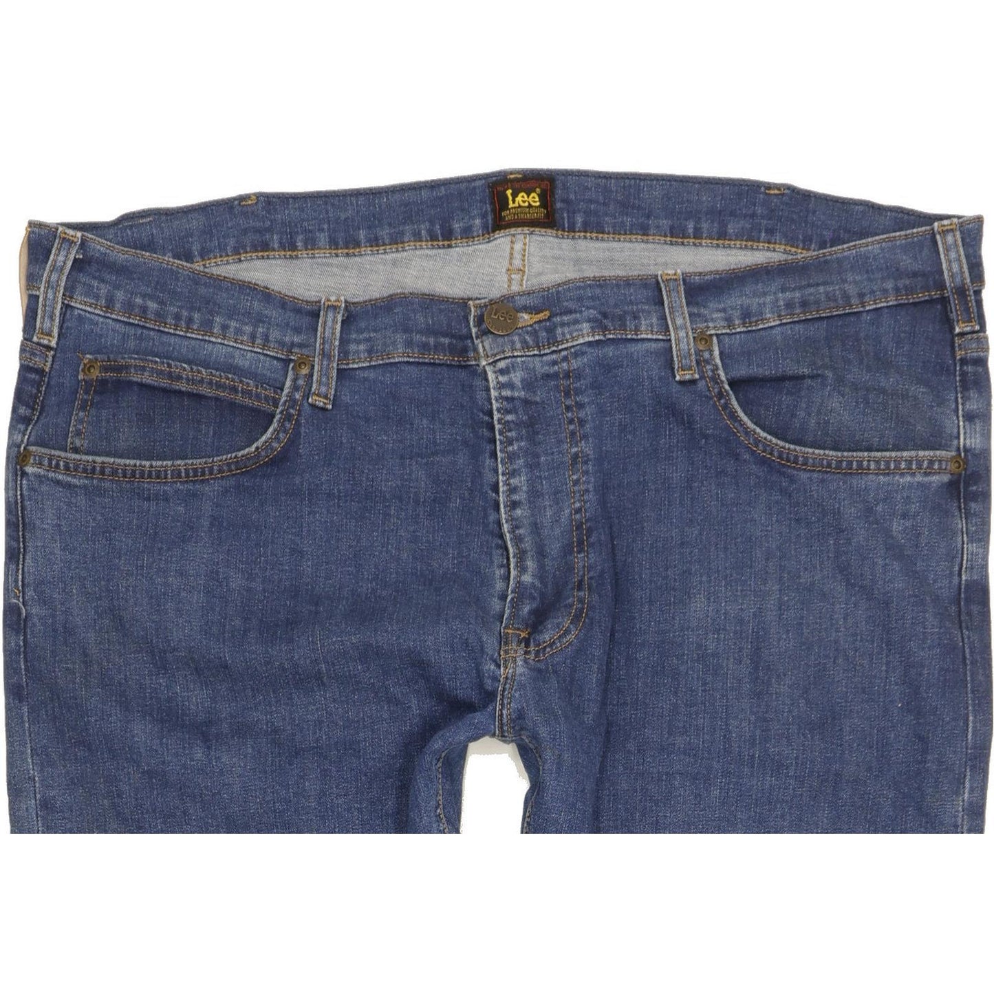 Lee Luke Men Blue Skinny Slim Stretch Jeans W38 L24
