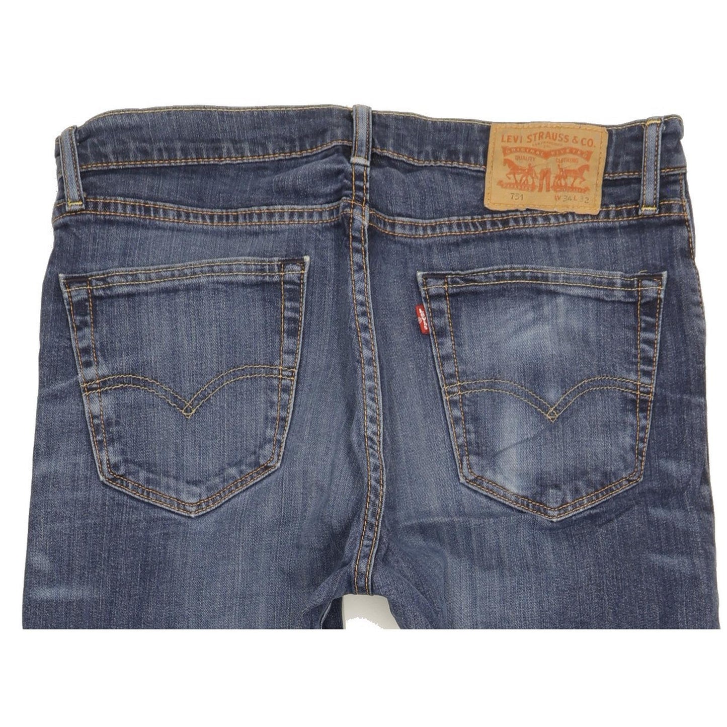 Levi's 751 Men Blue Straight Regular Jeans W34 L31