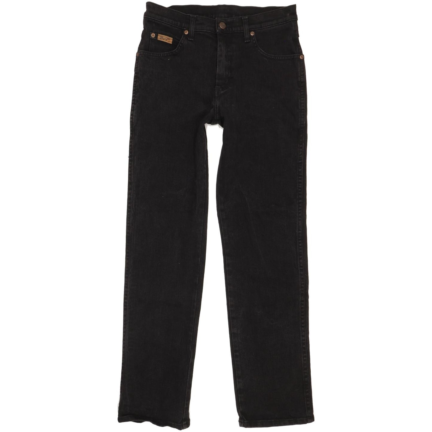 Wrangler Texas Men Black Straight Regular Stretch Jeans W31 L31