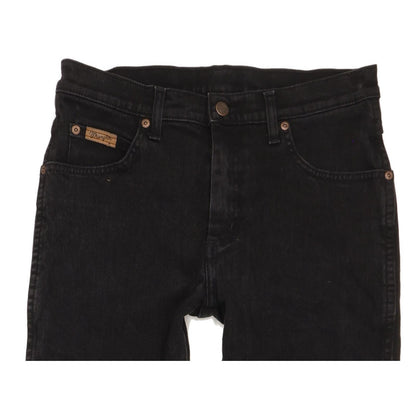 Wrangler Texas Men Black Straight Regular Stretch Jeans W31 L31