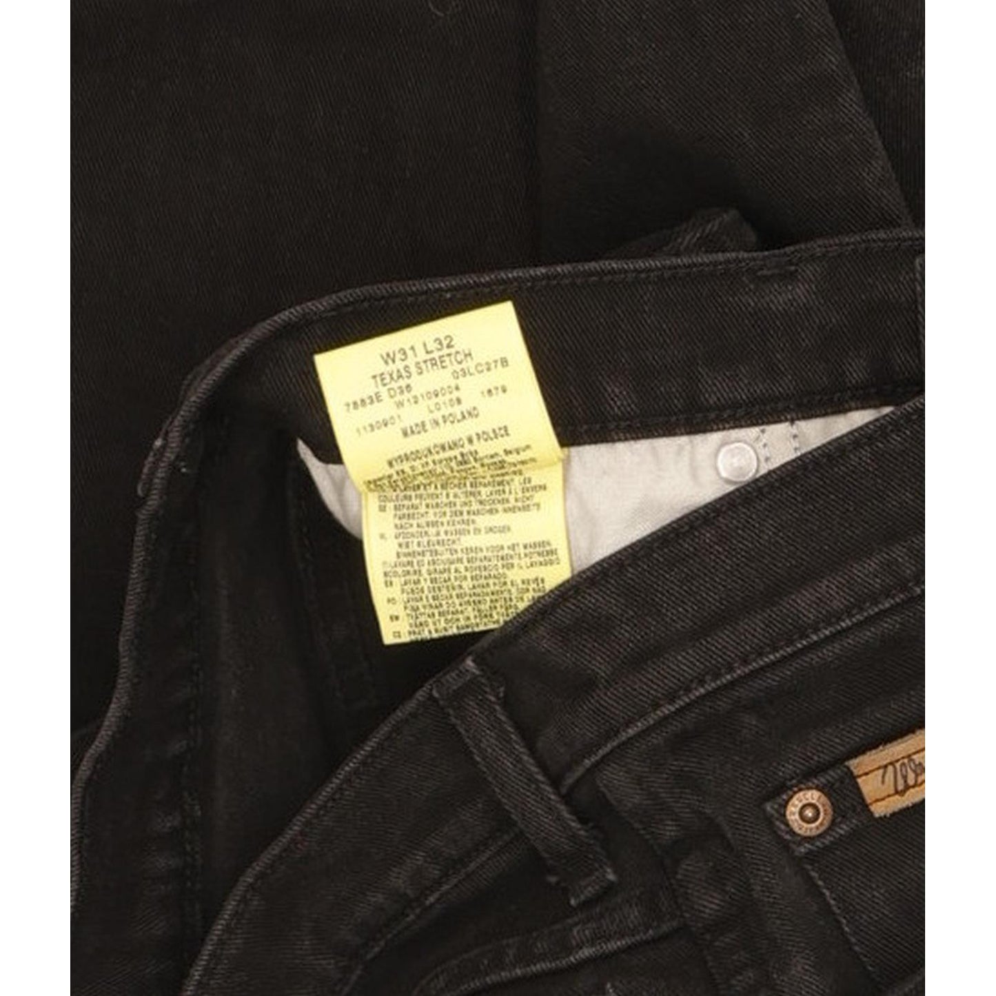 Wrangler Texas Men Black Straight Regular Stretch Jeans W31 L31