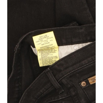 Wrangler Texas Men Black Straight Regular Stretch Jeans W31 L31