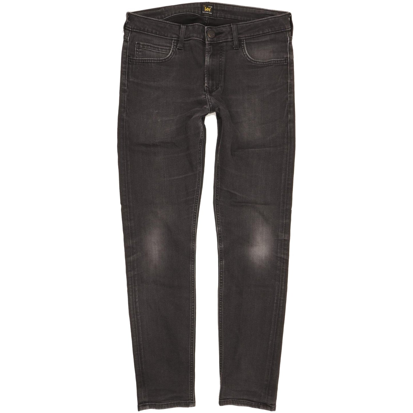 Lee Malone Men Black Skinny Slim Stretch Jeans W33 L30