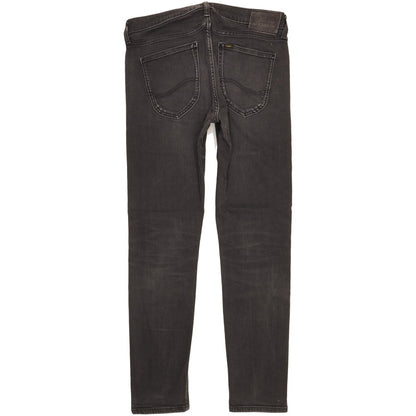 Lee Malone Men Black Skinny Slim Stretch Jeans W33 L30