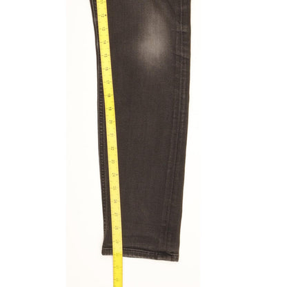 Lee Malone Men Black Skinny Slim Stretch Jeans W33 L30