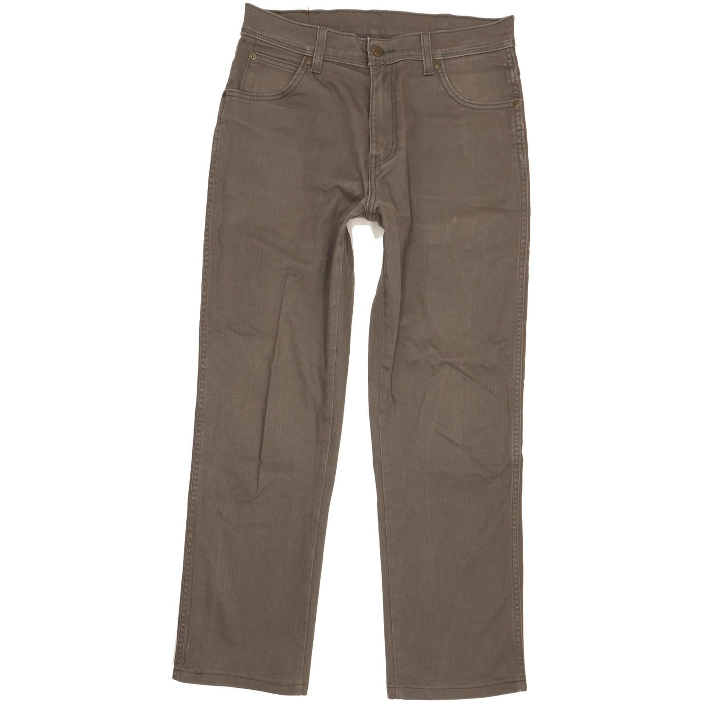 Wrangler Durable Quality Men Grey Straight Regular Stretch Jeans W31 L28