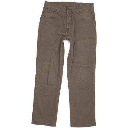 Wrangler Durable Quality Men Grey Straight Regular Stretch Jeans W31 L28