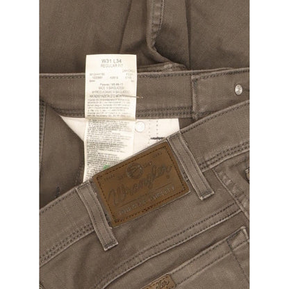 Wrangler Durable Quality Men Grey Straight Regular Stretch Jeans W31 L28