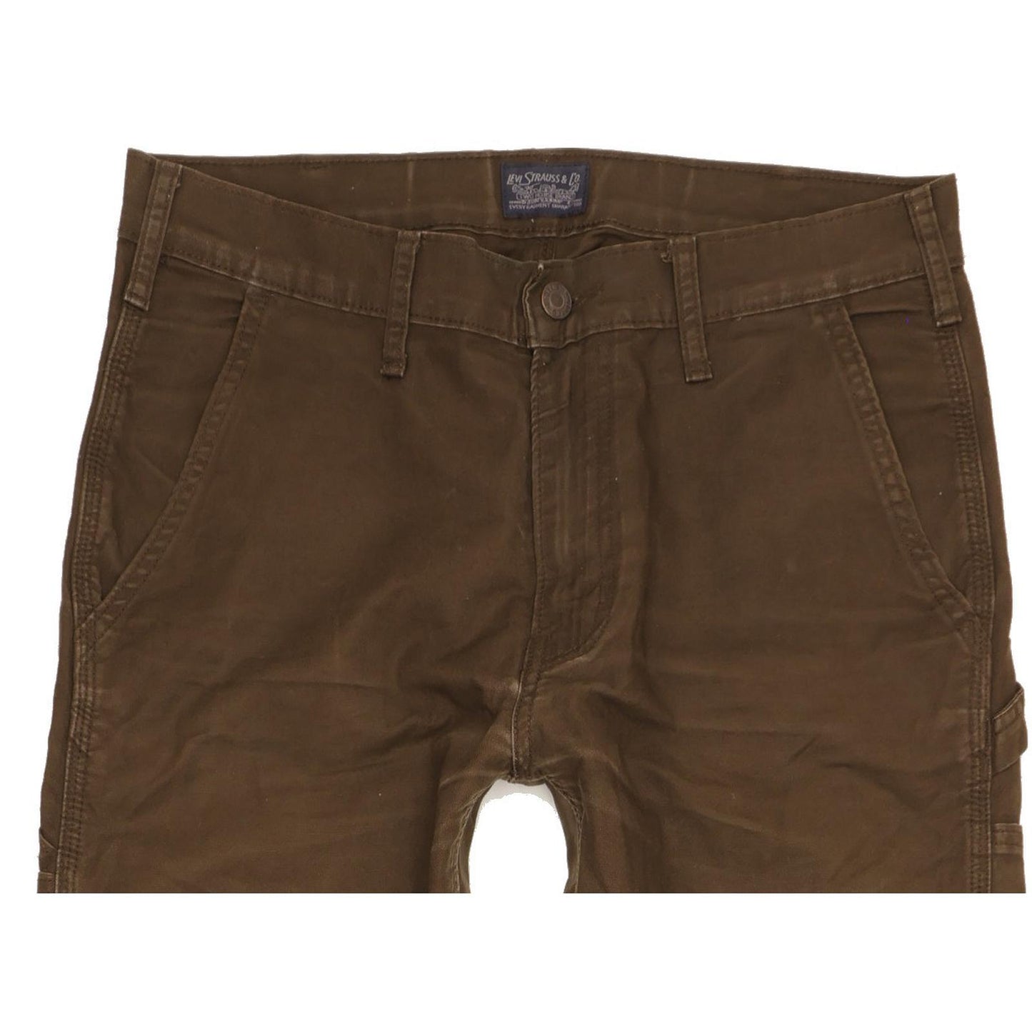 Levi's Men Brown Straight Regular Stretch Jeans W30 L29