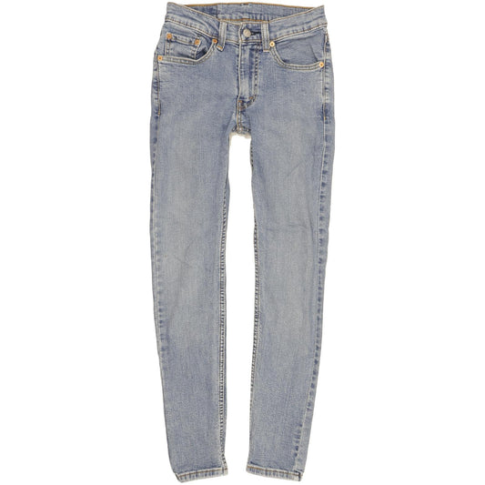 Levi's 519 Men Blue Skinny Slim Stretch Jeans W28 L28