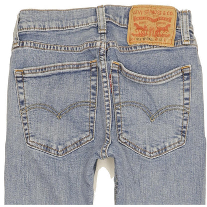 Levi's 519 Men Blue Skinny Slim Stretch Jeans W28 L28