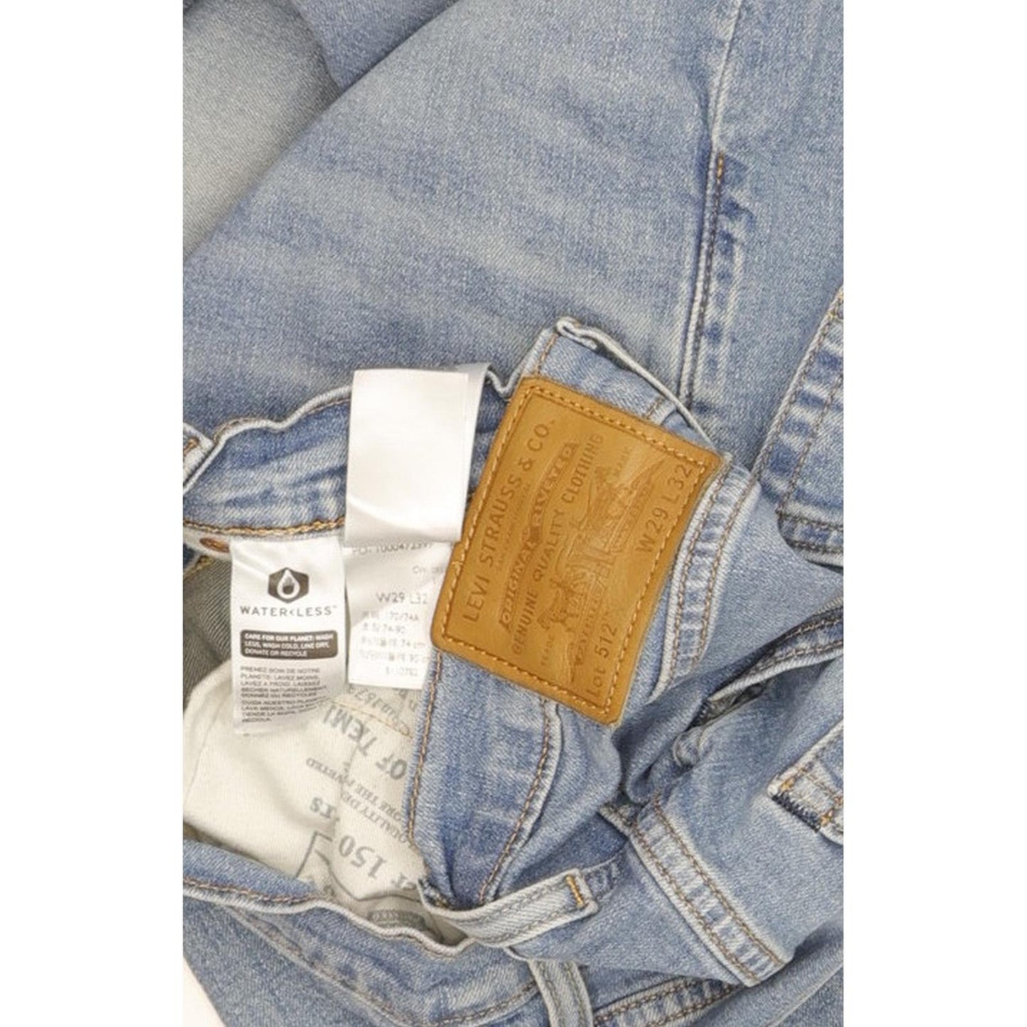 Levi's 512 Men Blue Skinny Slim Stretch Jeans W29 L30