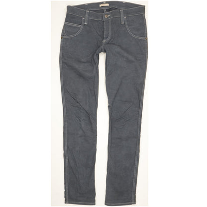 Wrangler Bill Men Grey Straight Slim Stretch Jeans W29 L32