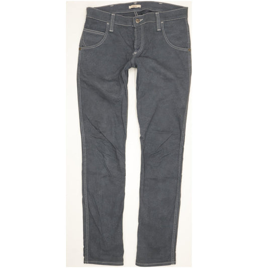 Wrangler Bill Men Grey Straight Slim Stretch Jeans W29 L32