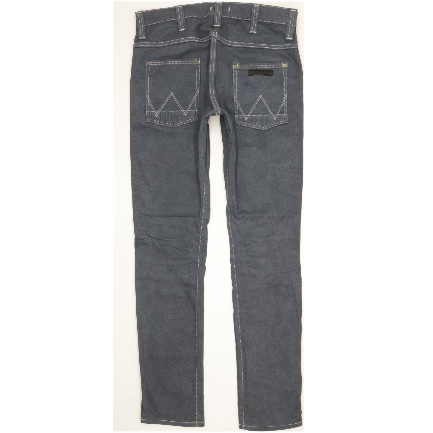 Wrangler Bill Men Grey Straight Slim Stretch Jeans W29 L32