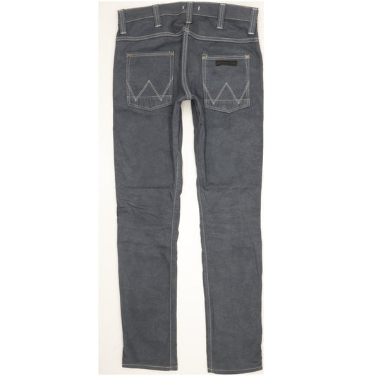 Wrangler Bill Men Grey Straight Slim Stretch Jeans W29 L32