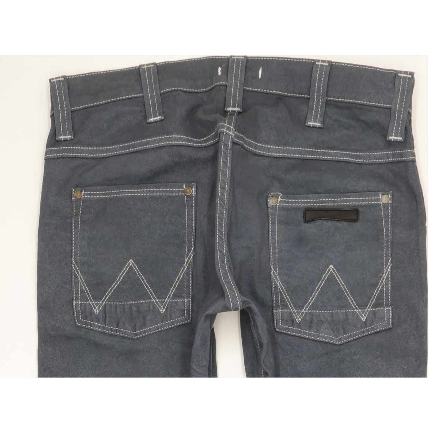 Wrangler Bill Men Grey Straight Slim Stretch Jeans W29 L32