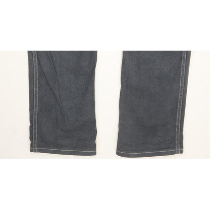 Wrangler Bill Men Grey Straight Slim Stretch Jeans W29 L32