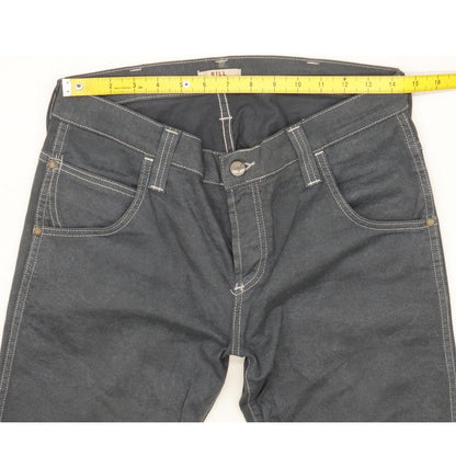 Wrangler Bill Men Grey Straight Slim Stretch Jeans W29 L32