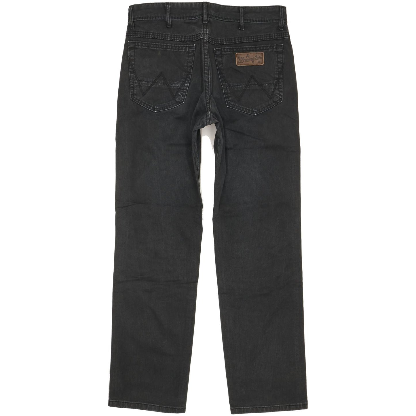 Wrangler Texas Men Black Straight Regular Stretch Jeans W32 L30