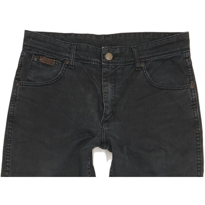 Wrangler Texas Men Black Straight Regular Stretch Jeans W32 L30
