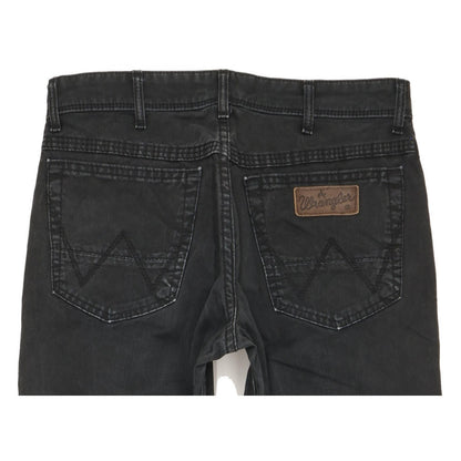 Wrangler Texas Men Black Straight Regular Stretch Jeans W32 L30