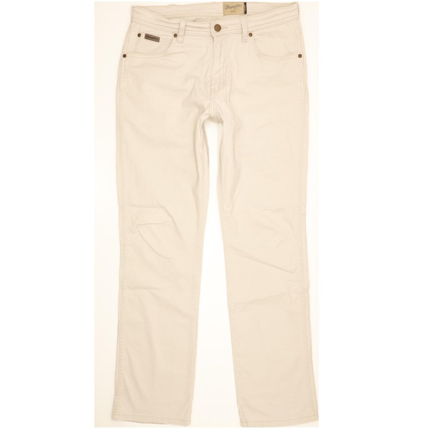Wrangler Arizona Men Beige Straight Regular Stretch Jeans W32 L32