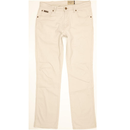 Wrangler Arizona Men Beige Straight Regular Stretch Jeans W32 L32