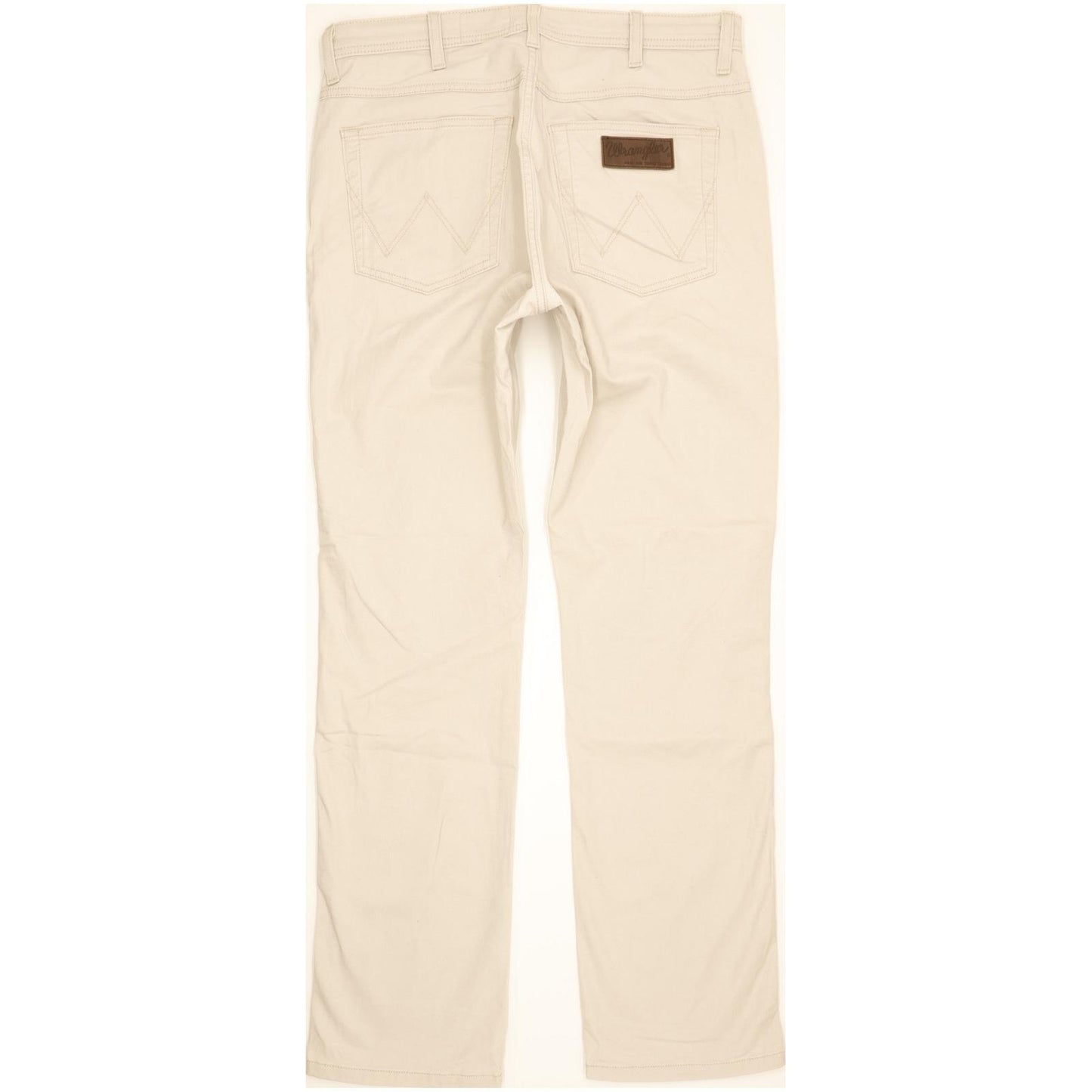 Wrangler Arizona Men Beige Straight Regular Stretch Jeans W32 L32