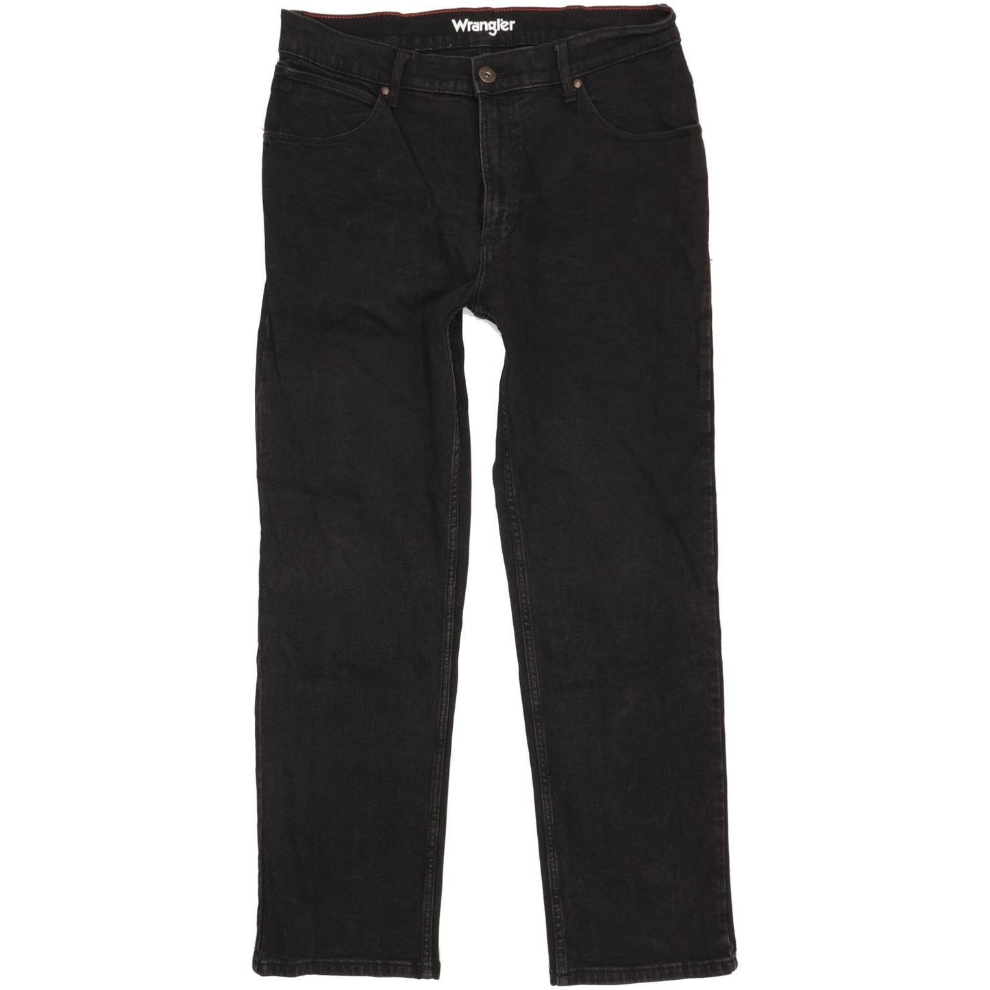 Wrangler Men Black Straight Regular Stretch Jeans W34 L29
