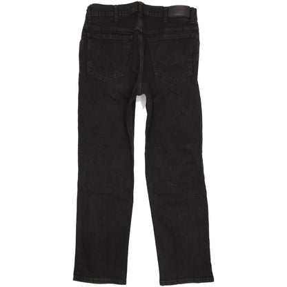 Wrangler Men Black Straight Regular Stretch Jeans W34 L29