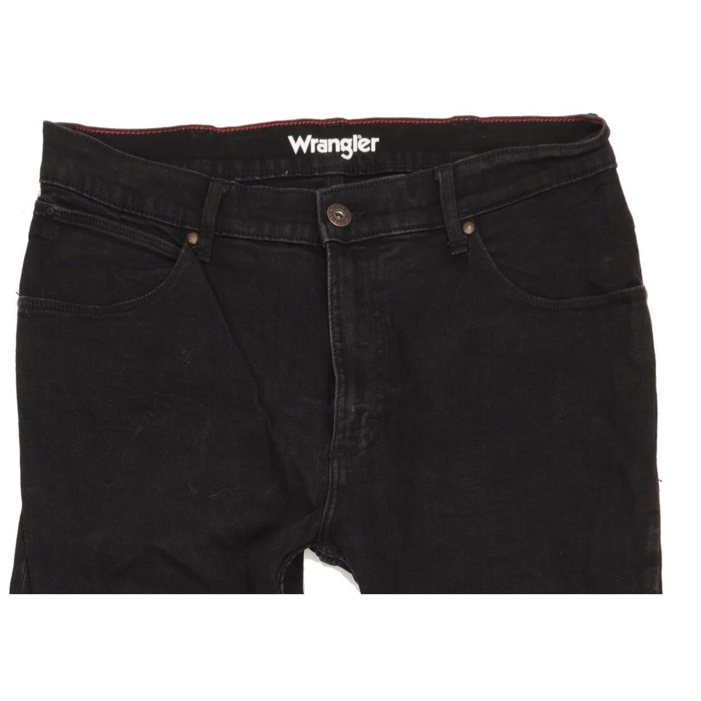 Wrangler Men Black Straight Regular Stretch Jeans W34 L29