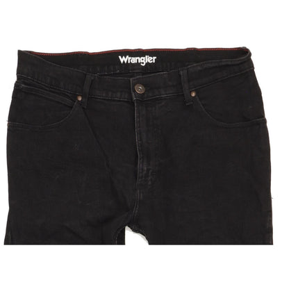 Wrangler Men Black Straight Regular Stretch Jeans W34 L29