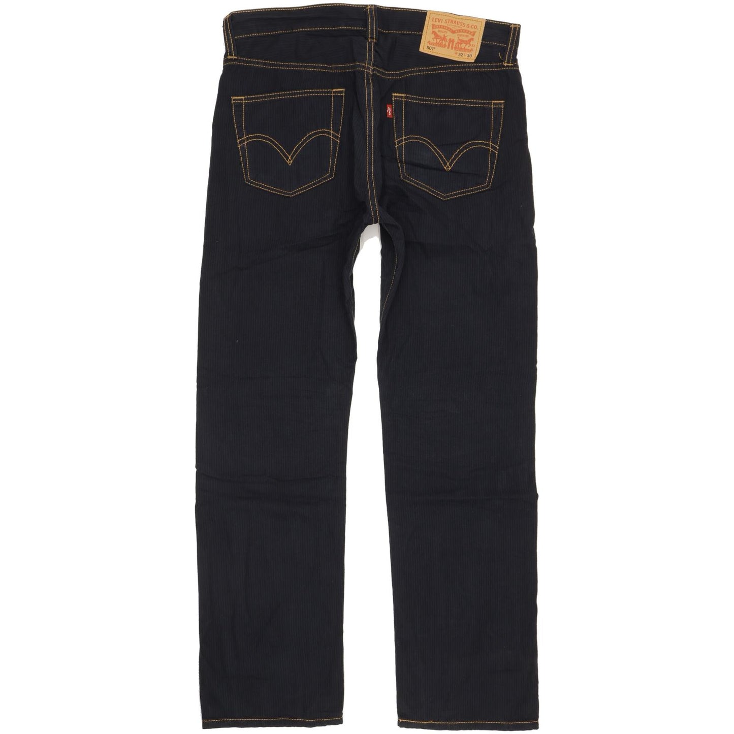 Levi's 501 Men Navy Straight Regular Trousers W32 L30