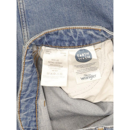 Wrangler Retro Men Blue Skinny Slim Stretch Jeans W30 L29
