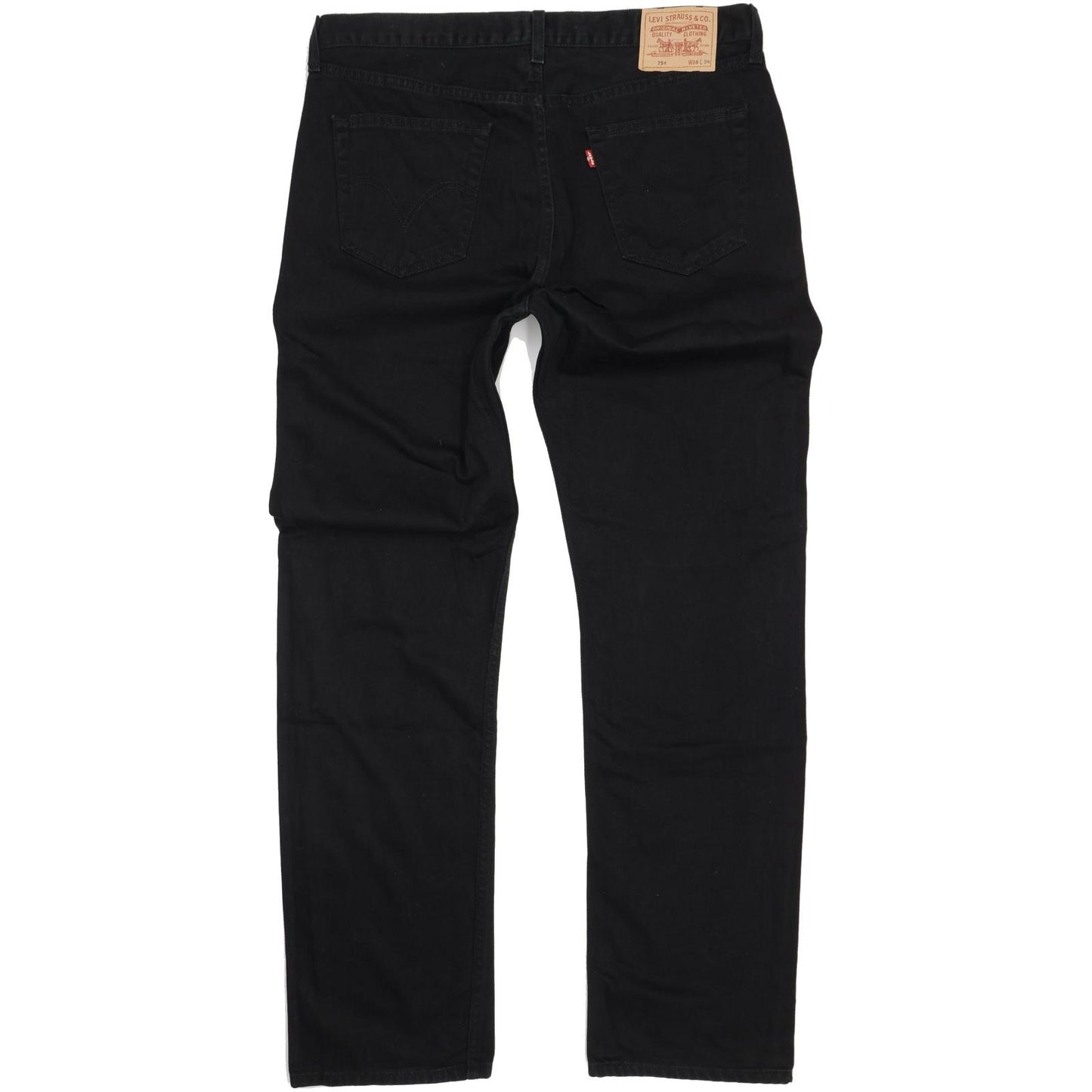 Levi's 751 Men Black Straight Regular Jeans W38 L34