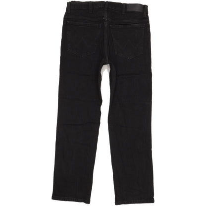Wrangler Men Black Straight Regular Stretch Jeans W34 L29