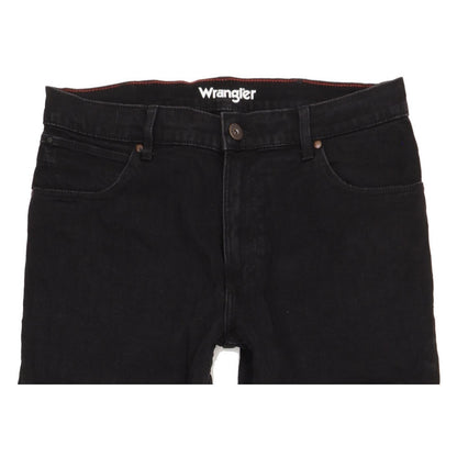 Wrangler Men Black Straight Regular Stretch Jeans W34 L29