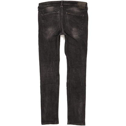 Lee Men Black Skinny Slim Stretch Jeans W34 L34
