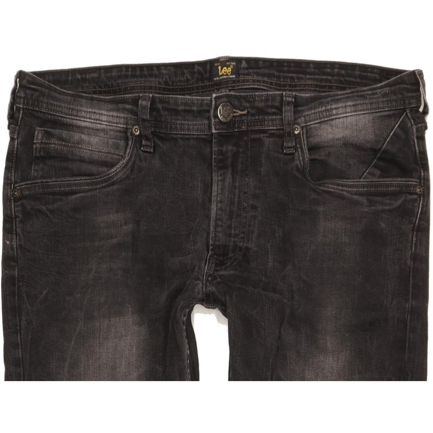 Lee Men Black Skinny Slim Stretch Jeans W34 L34