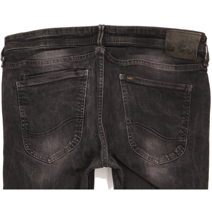 Lee Men Black Skinny Slim Stretch Jeans W34 L34