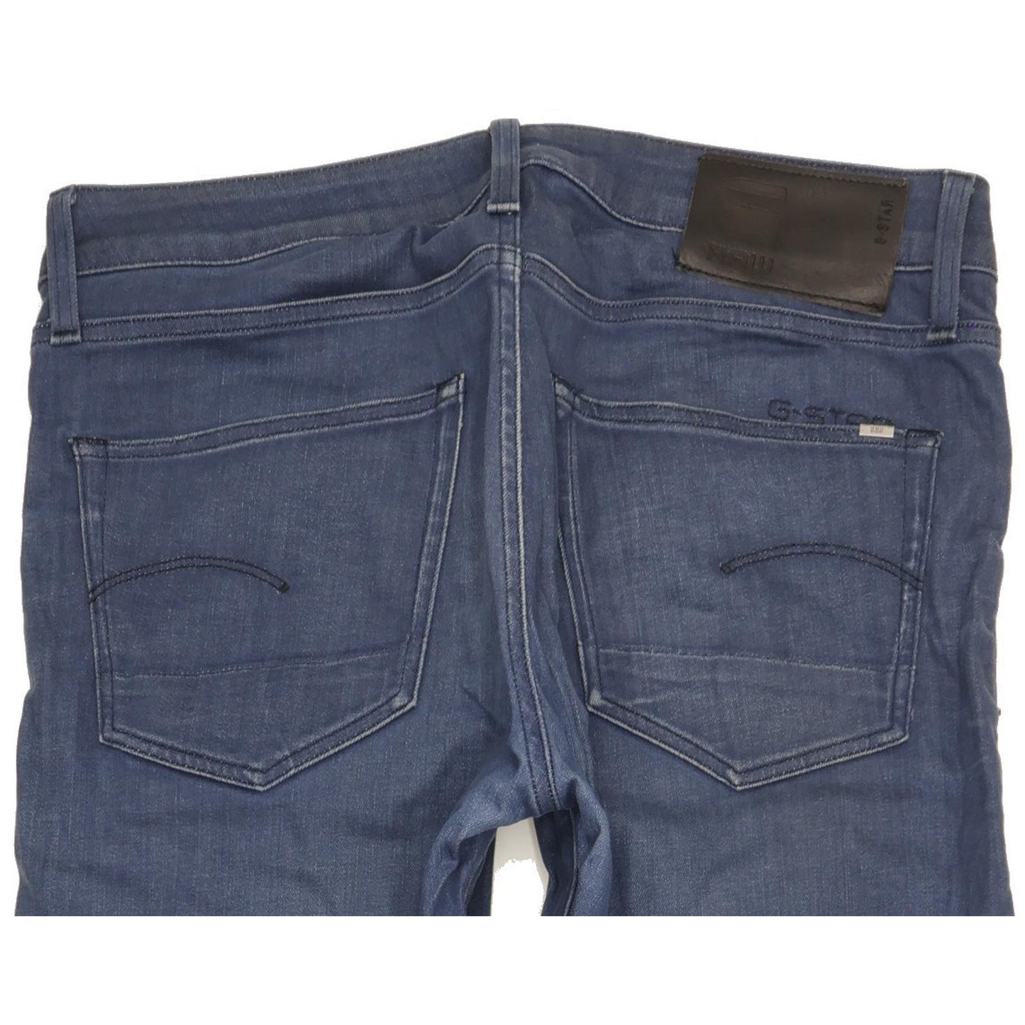 G-Star 3301 Men Blue Straight Slim Stretch Jeans W32 L31