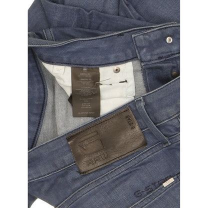 G-Star 3301 Men Blue Straight Slim Stretch Jeans W32 L31